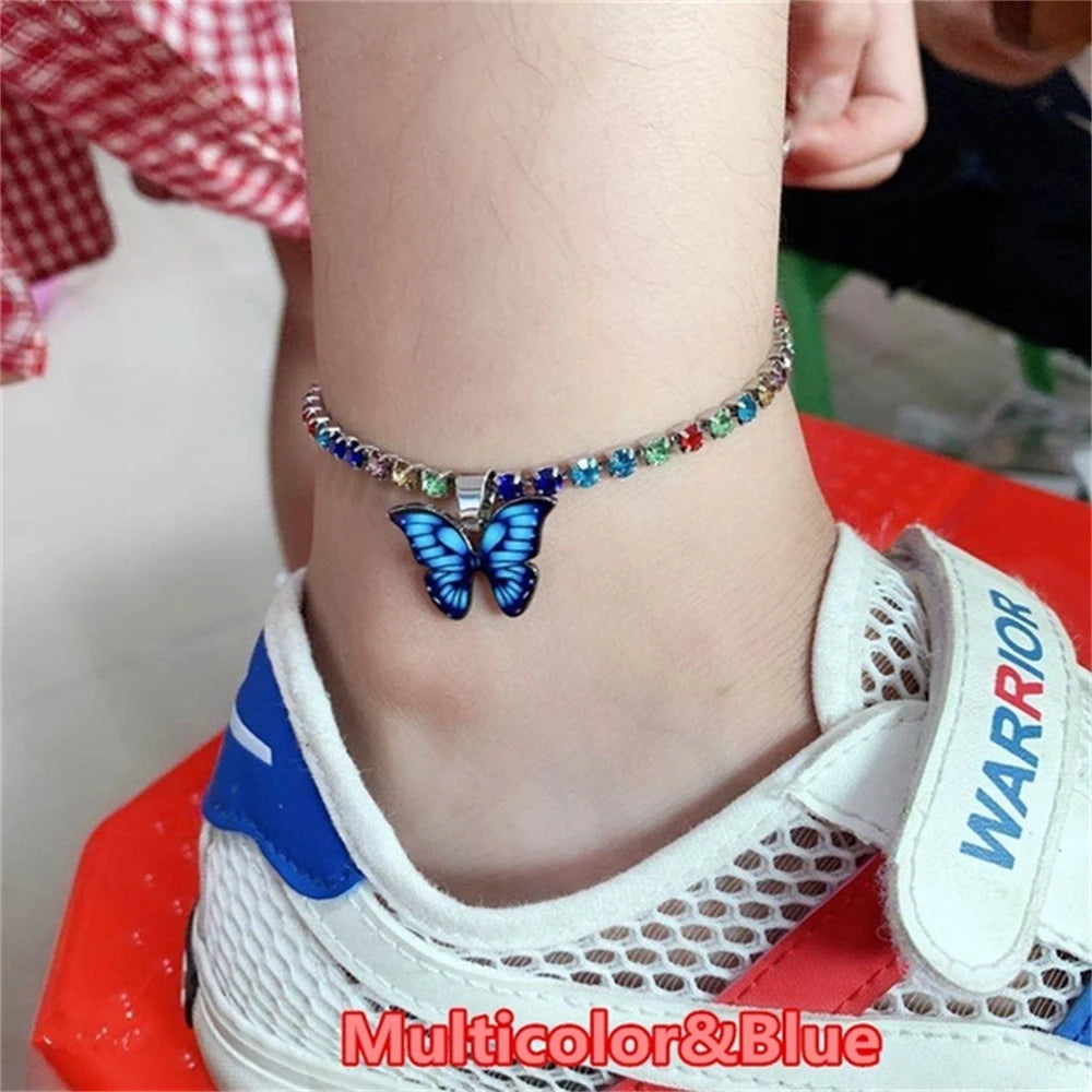 Bohemian Butterfly Tennis Anklet