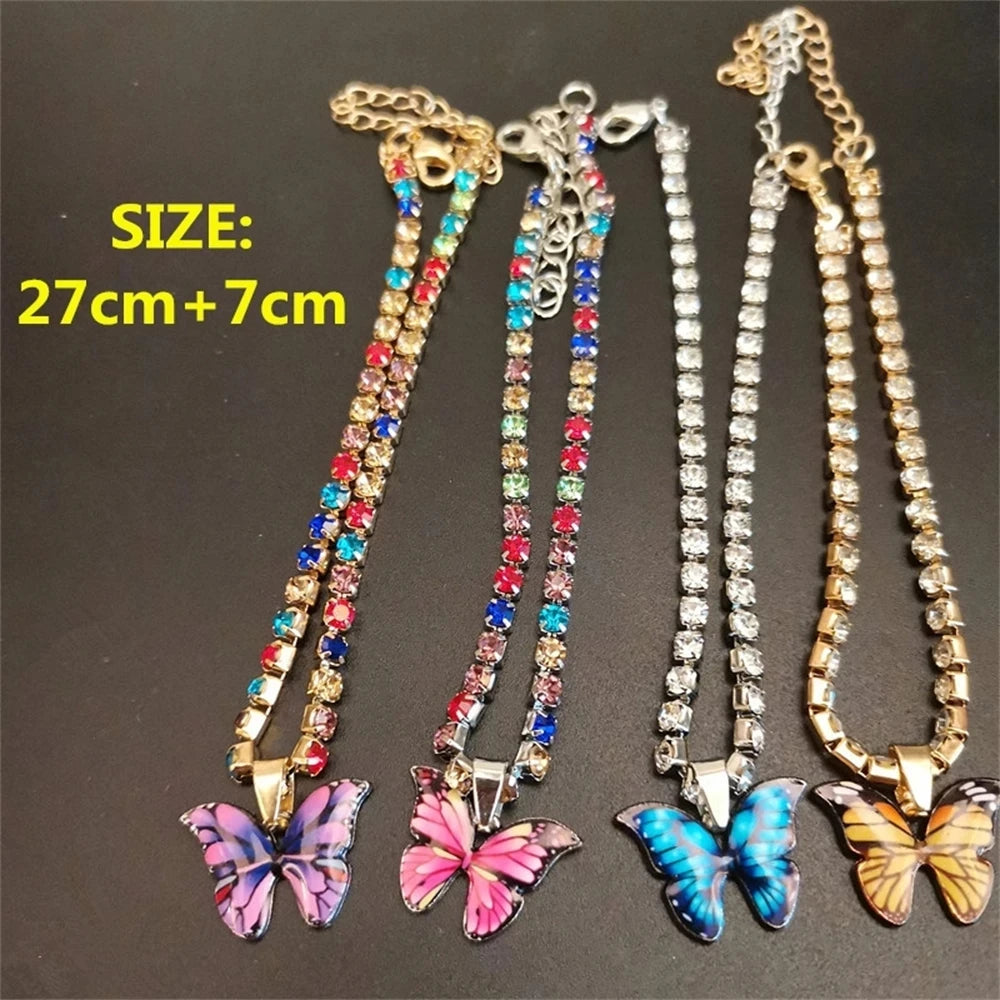 Bohemian Butterfly Tennis Anklet