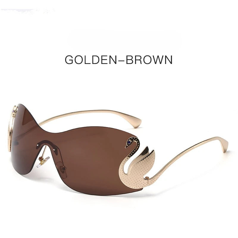 Luxury Swan Legs Rimless Sunglasses