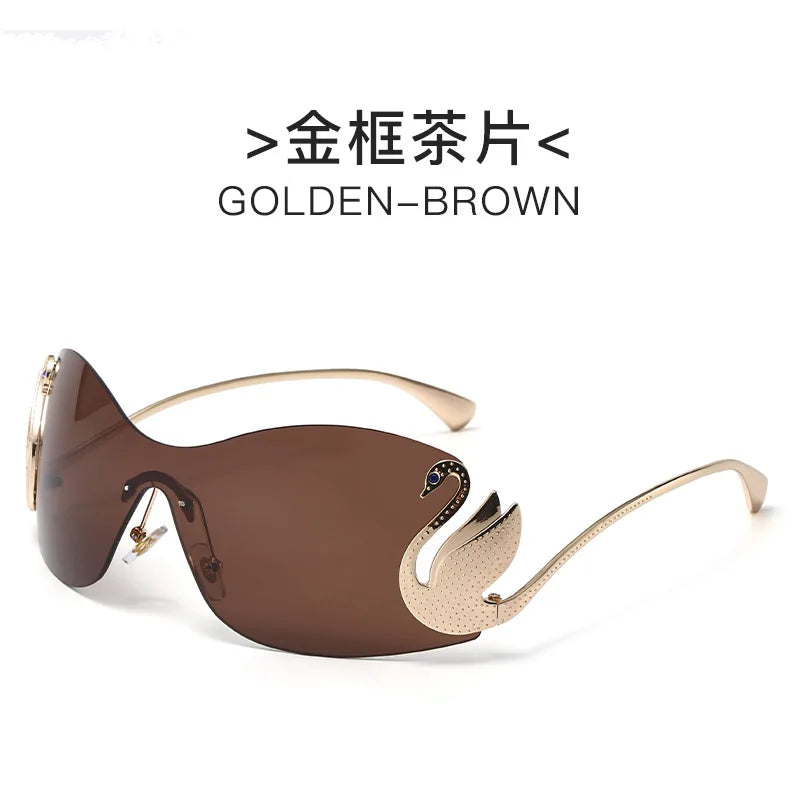 Luxury Swan Legs Rimless Sunglasses