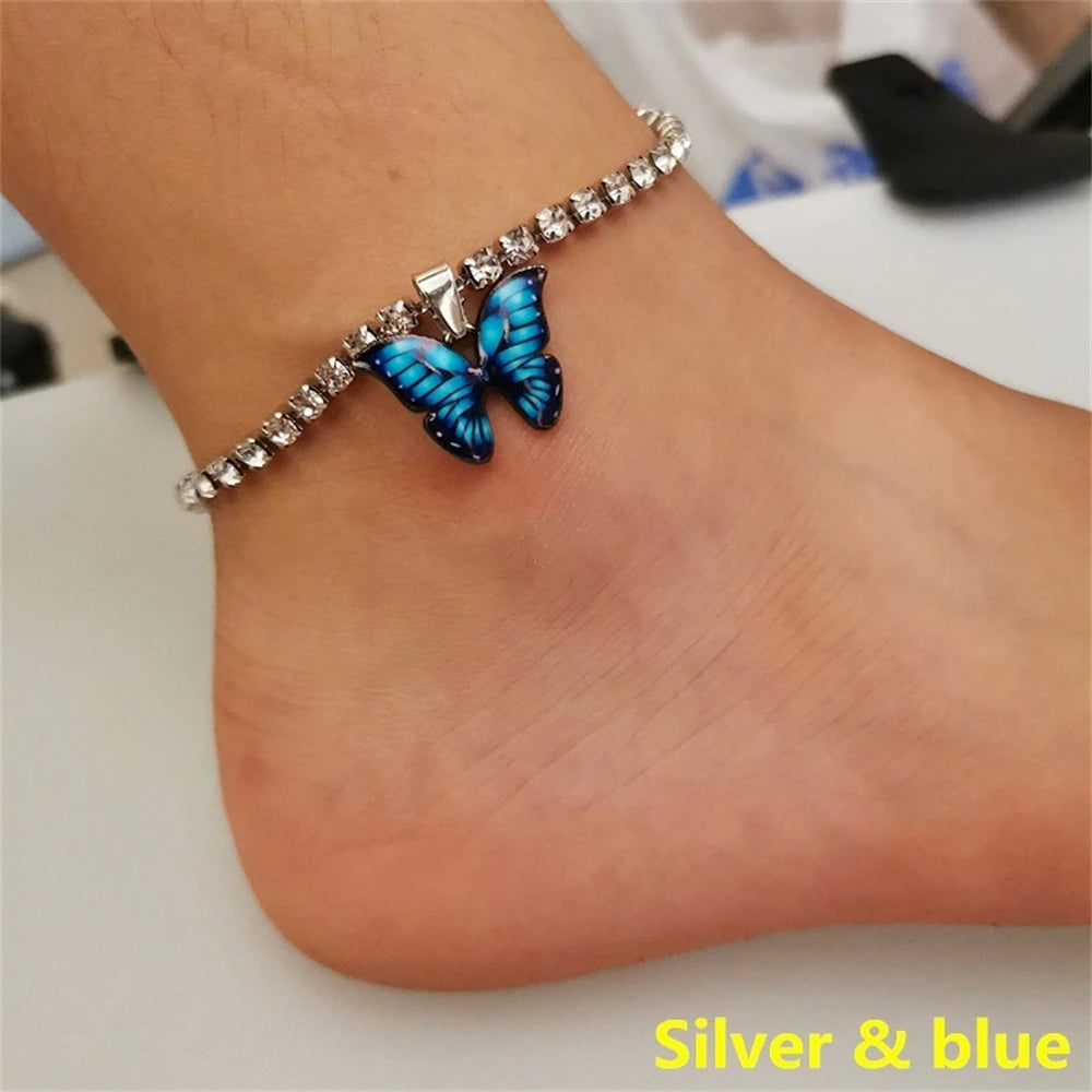 Bohemian Butterfly Tennis Anklet
