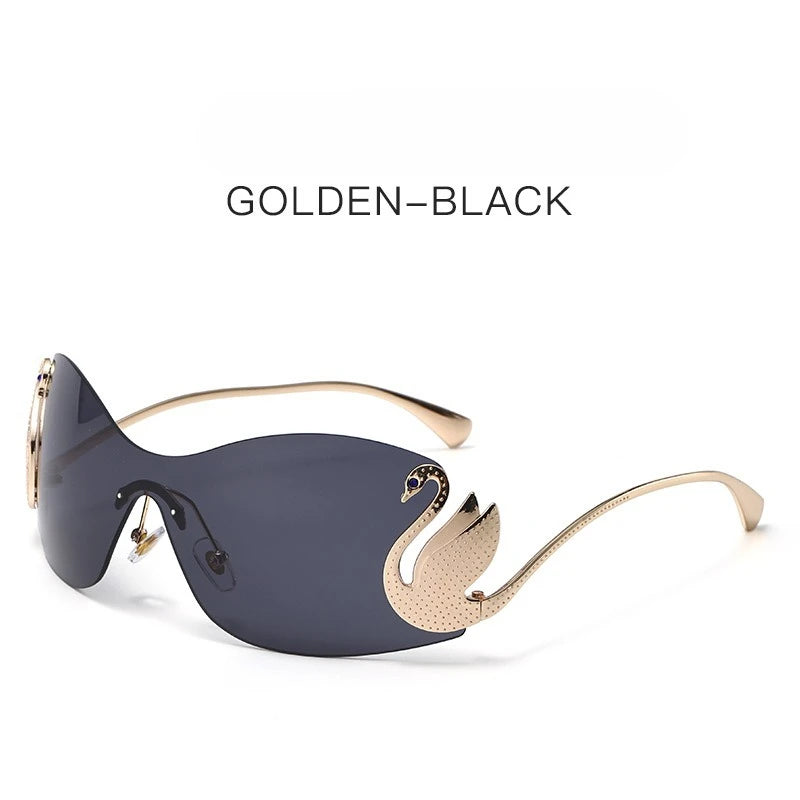 Luxury Swan Legs Rimless Sunglasses