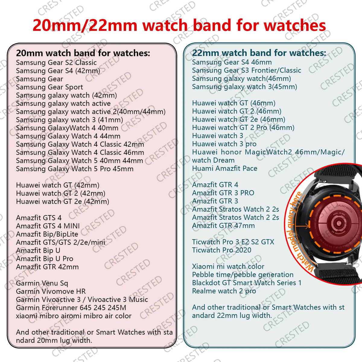 20mm 22mm Straps For Galaxy Watch 7/FE/6/5/pro/4/Classic/Active 2/Gear S3 Parachute Bracelet Correa Huawei Watch GT 2 3 4 5 Band