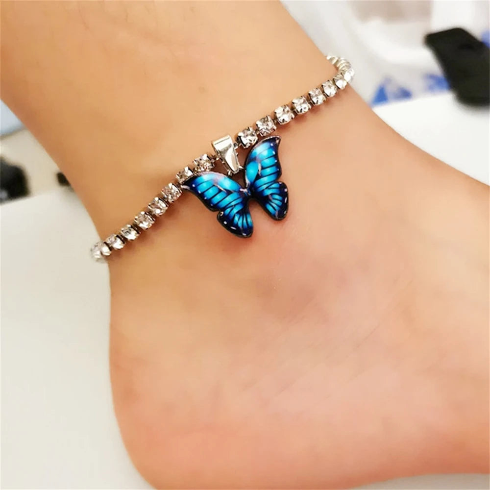 Bohemian Butterfly Tennis Anklet